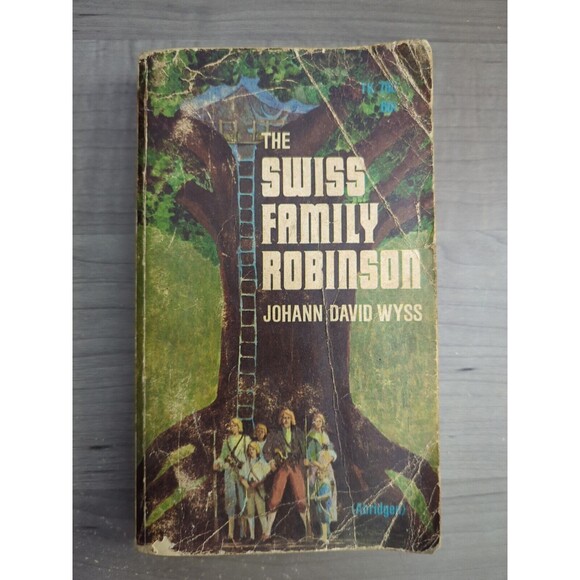 1969 The Swiss Family Robinson Johann David Wyss Vintage Paperback First Edition - Picture 2 of 9